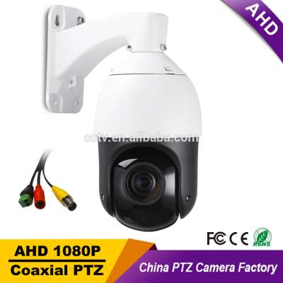 CCTV IP66 Outdoor Security 4" MINI Speed Dome AHD 1080P PTZ Camera 2.0MP 20X Zoom Auto Focus IR 100M Coaxial PTZ Control