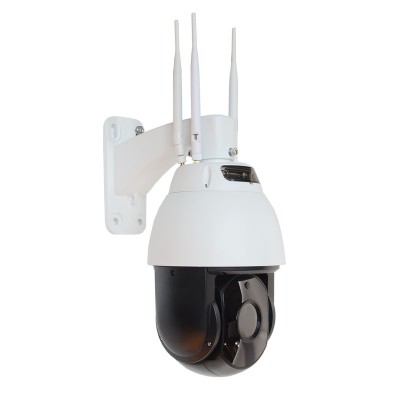 Outdoor Big Size 3G 4G PTZ Camera Auto Tracking AI Face Detection IP Camera LTE SIM 1080P 20X Zoom Starlight IR 200M Audio I/O