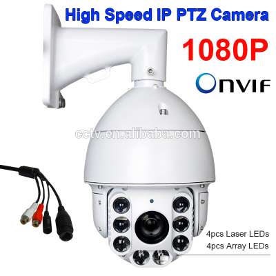 CCTV Security 2.0MP 2 Megapixels Auto Tracking HD IP 1080P Network High Speed PTZ Camera 200X 20X ZOOM Laser IR 300M W/Audio